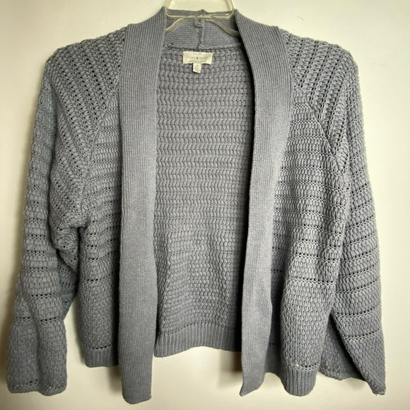 lucky brand Womens Cardigan Sz Sp Gray Color - Picture 2 of 4